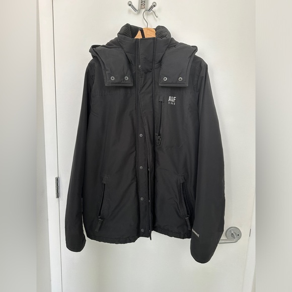Abercrombie & Fitch Black All-Season Weather Warrior Hooded Jacket - Picture 3 of 5